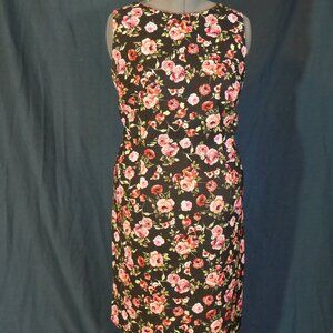 black with pink flowers dress by DRESSBARN